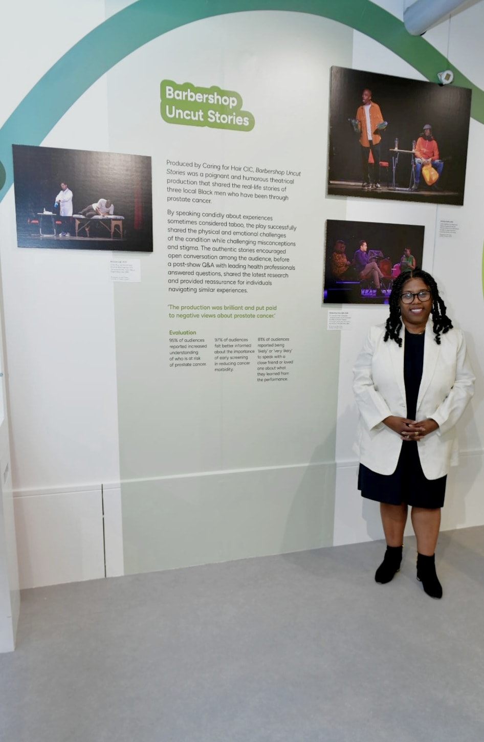 Museum of Croydon Creative Health Exhibition featuring Barbershop Uncut Stories