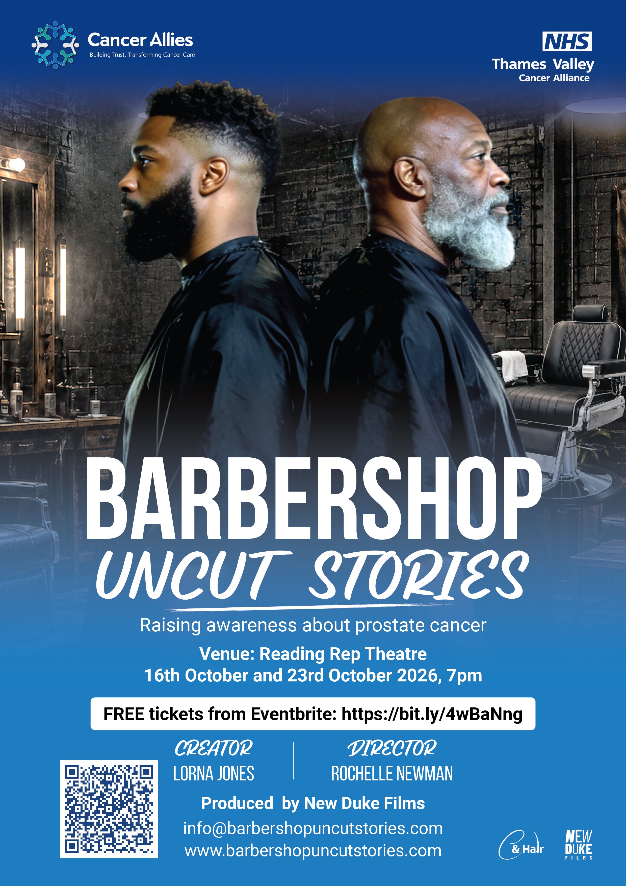 Barbershop Uncut Stories — Reading Rep Theatre, 16th October 2026
